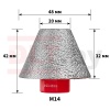 Алмазная конусная фреза DLT CERAMIC CONE PRO, 20-48ММ
